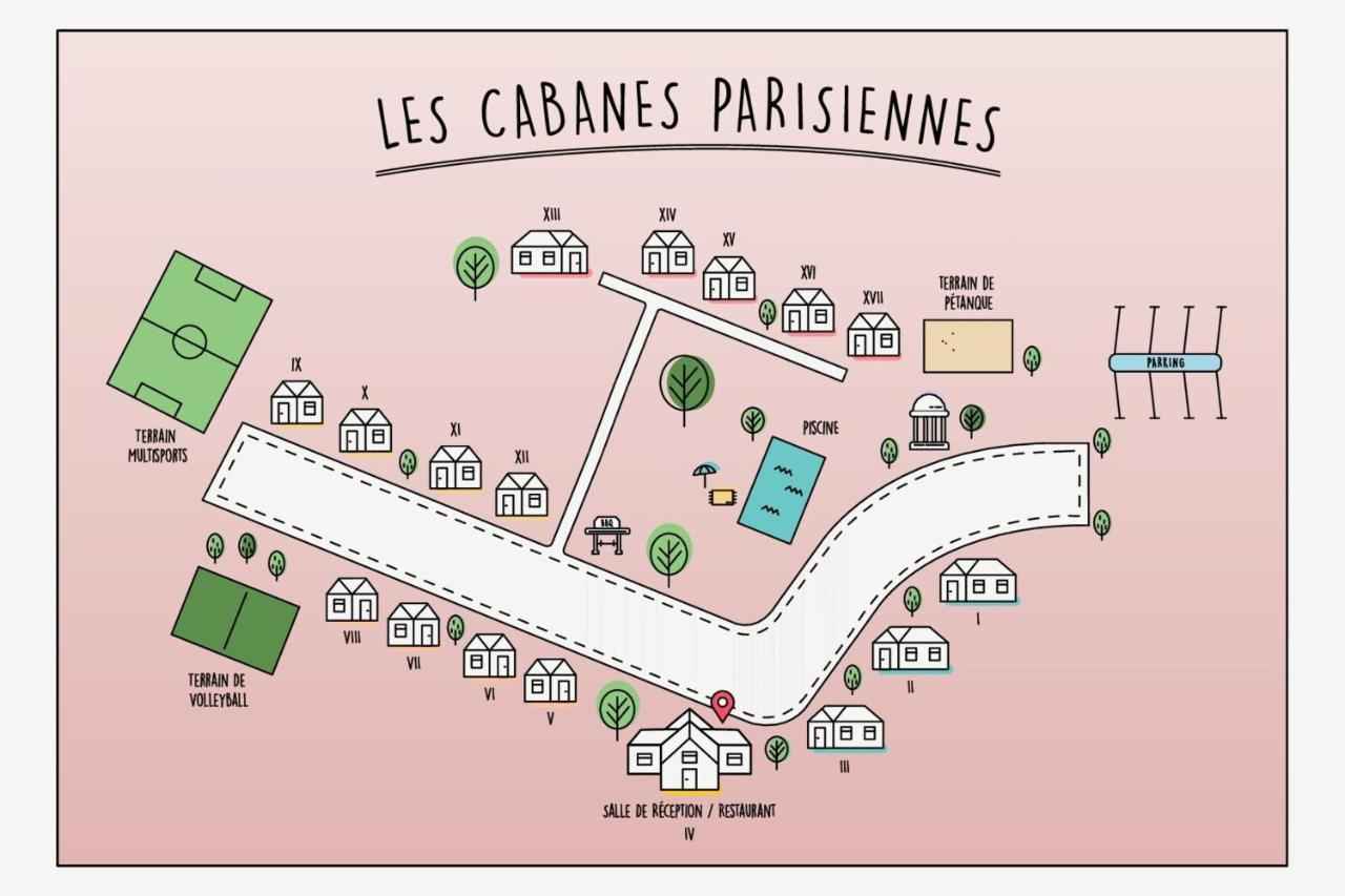 Les Cabanes Parisiennes - Chalets 1H30 From Paris - 62P Sainte-Geneviève-des-Bois Buitenkant foto